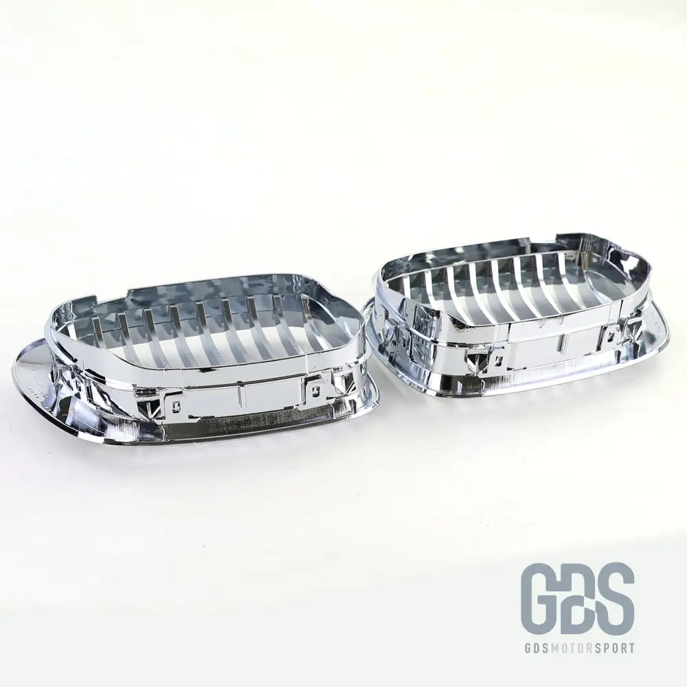 2 grilles de calandre chrome pour bmw série 3 e46 phase 1 coupé / cabriolet - calandres