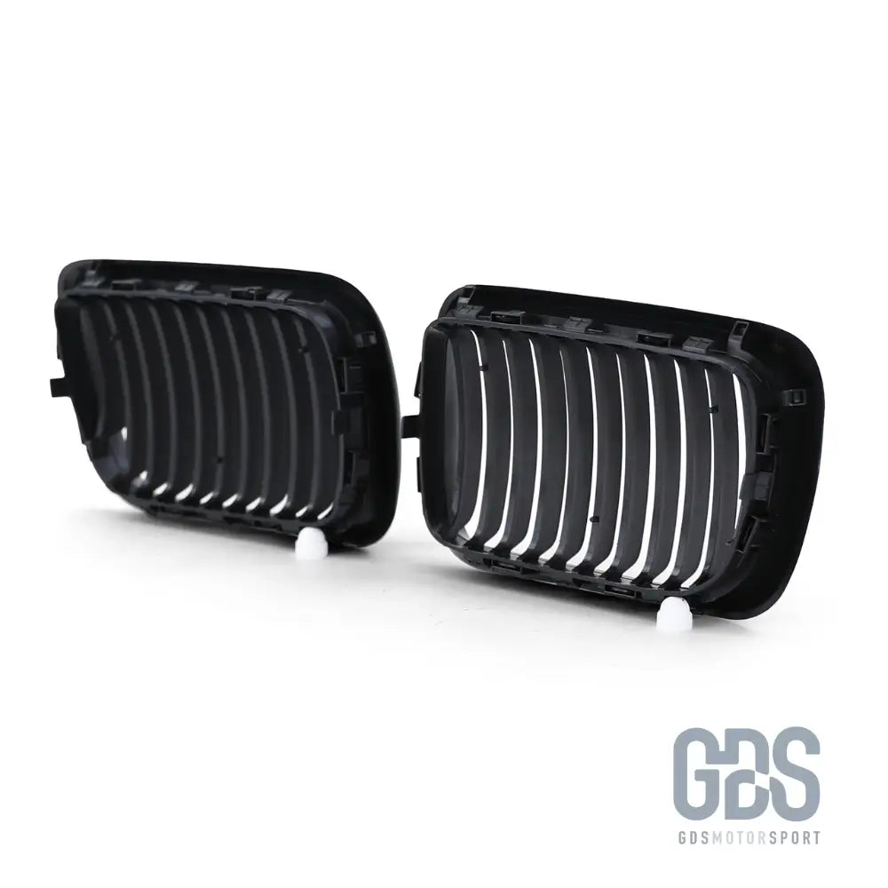 2 grilles de calandre noir mate bmw serie 3 e36 ph2 1996 a 1999 - calandres