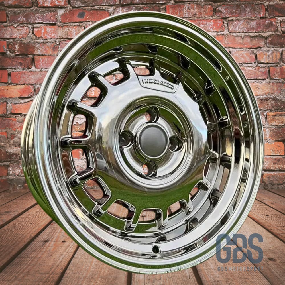 4 jantes Classic Steel Type 2 Chrome BMW R15’’ X 8’’ ET20 - Jantes et pneus - GDS Motorsport