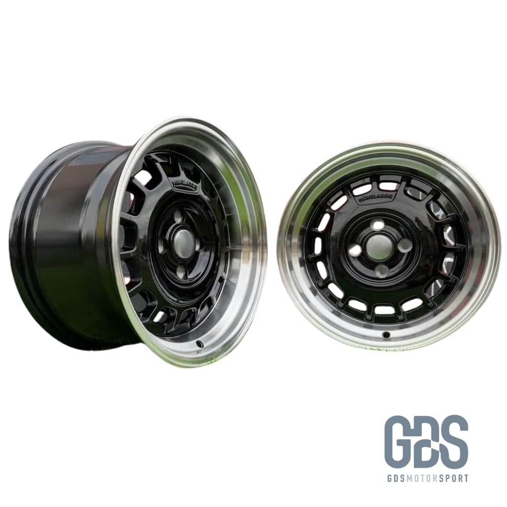 4 jantes Classic Steel Type 2 Noir BMW R15’’ X 8’’ ET20 - Jantes et pneus - GDS Motorsport