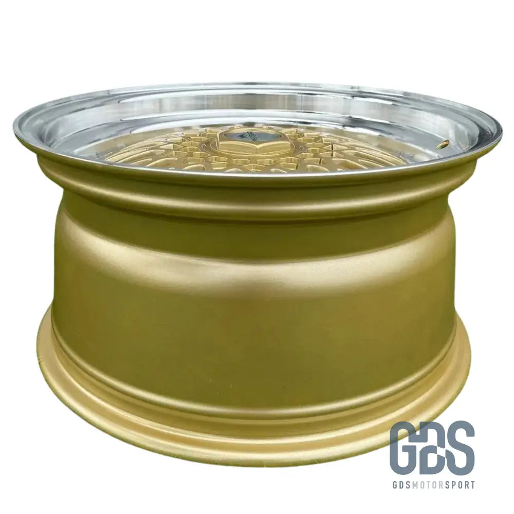 4 jantes Look BBS RS (Forzza) Gold BMW R16’’ X 8’’ ET20 - Pack monte au carré - Jantes et pneus - GDS Motorsport