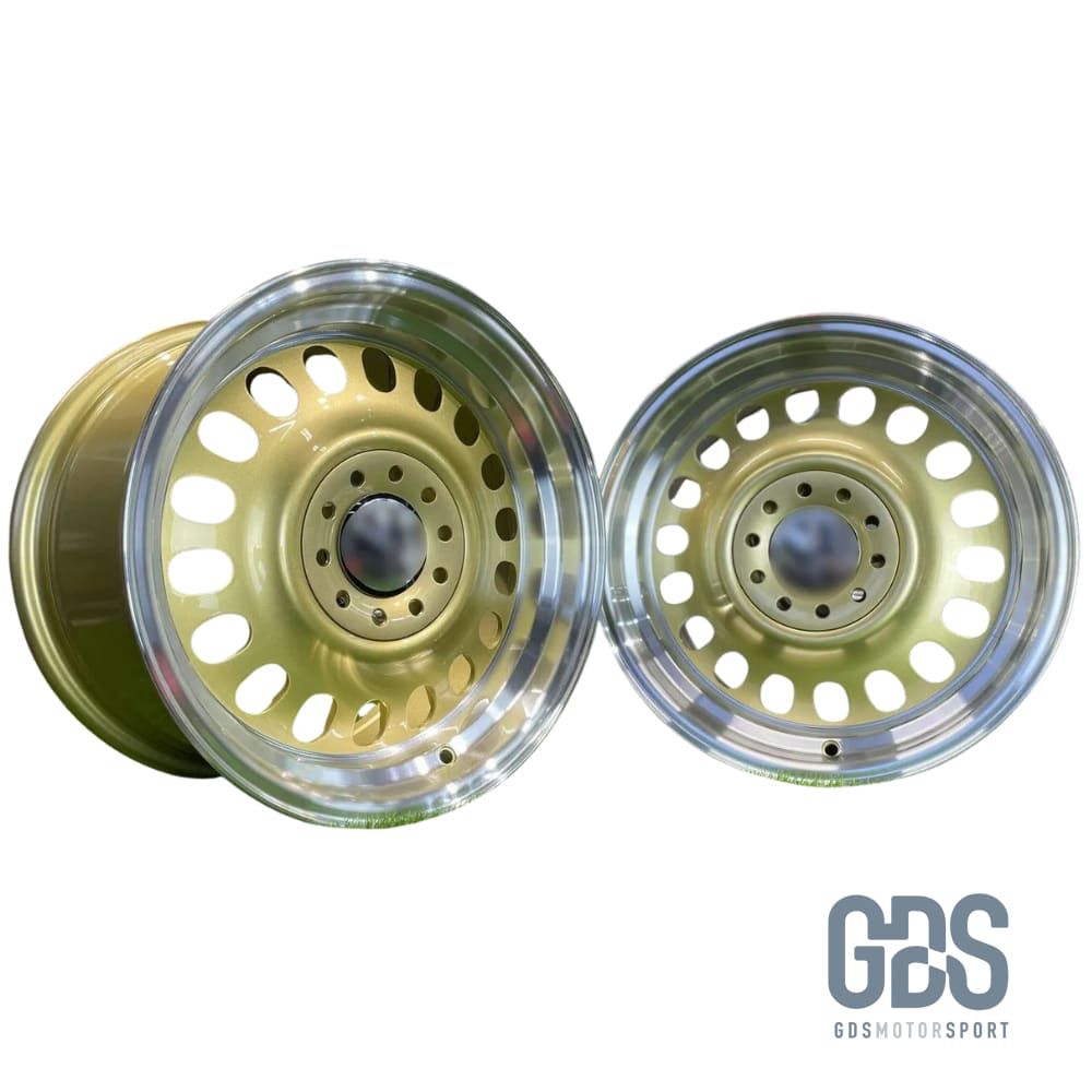 4 jantes Look Classic Steel Gold BMW R15’’ X 8’’ ET25 - Jantes et pneus - GDS Motorsport