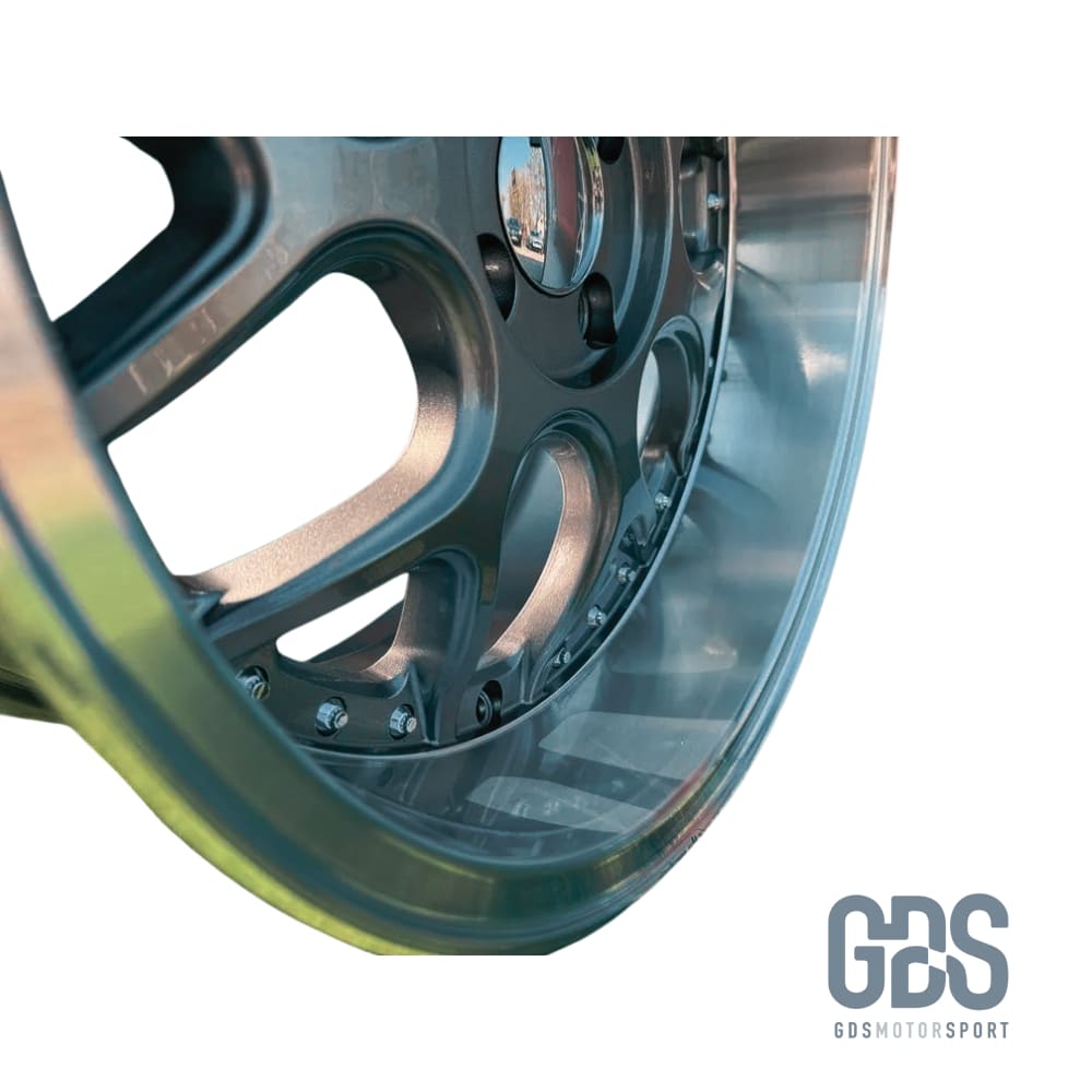 4 jantes look Smart BRABUS Centre Gris metal BMW R17’’ X 8.5’’ ET20 - Jantes et pneus - GDS Motorsport