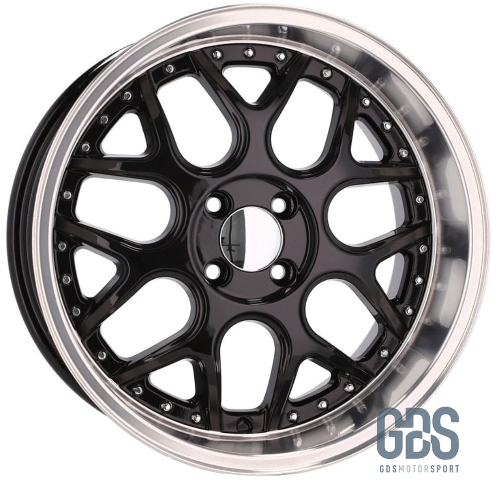 4 jantes look Smart BRABUS Centre noir BMW R17’’ X 8.5’’ ET20 - Jantes et pneus - GDS Motorsport