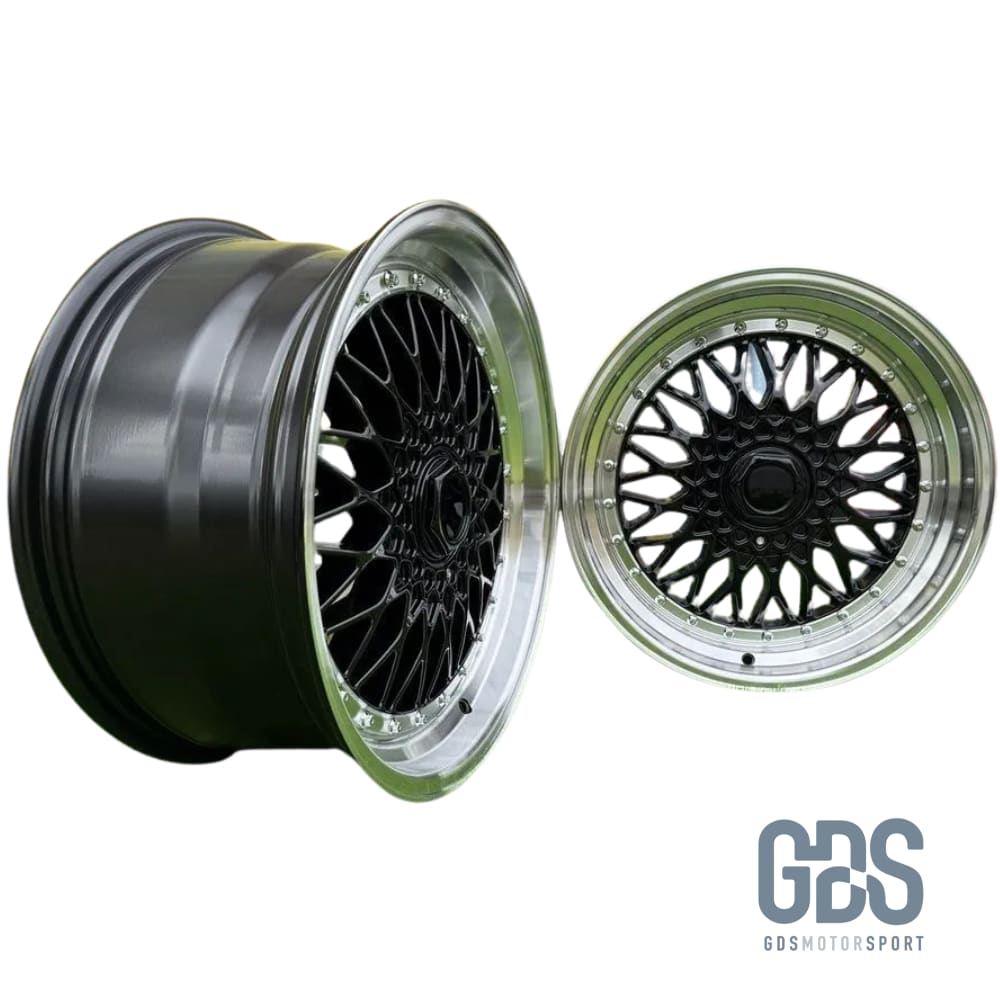 4 jantes style BBS RS Centre noir BMW R17’’ X 7.5’’ ET35 - Jantes et pneus - GDS Motorsport