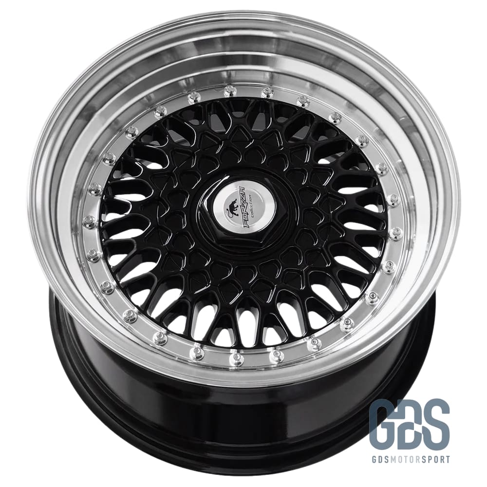 4 jantes Look BBS RS (Forzza) Noir BMW R15’’ X 7’’ ET25 - Jantes et pneus - GDS Motorsport