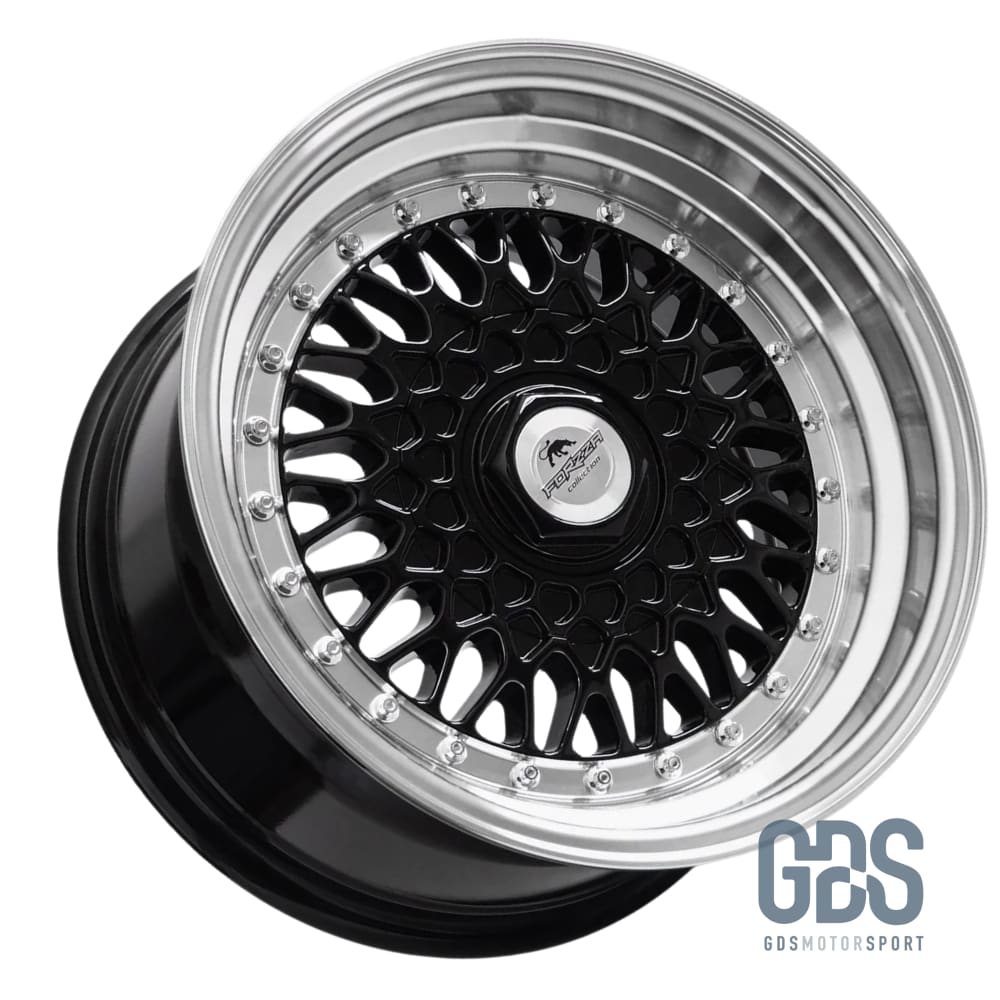4 jantes Look BBS RS (Forzza) Noir BMW R15’’ X 7’’ ET25 - Jantes et pneus - GDS Motorsport