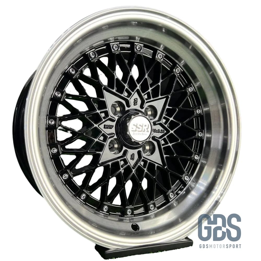 4 jantes style Soler SSR Mesh Formula Noir BMW R15’’ X 8.25’’ ET20 - Jantes et pneus - GDS Motorsport