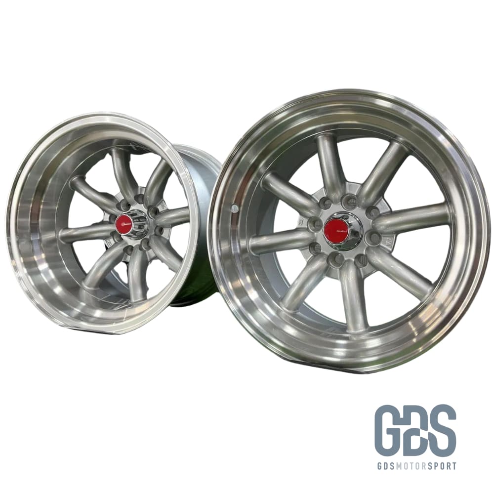 4 jantes style Watanabe Rota Gris diamant BMW R15’’ X 9’’ ET0 10.5’’ ET-15 - Jantes et pneus - GDS Motorsport