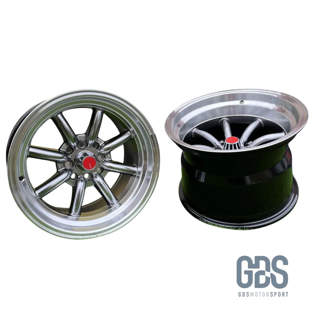 4 jantes style Watanabe Rota Hyperblack BMW R15’’ X 9’’ ET0 10.5’’ ET-15 - Jantes et pneus - GDS Motorsport