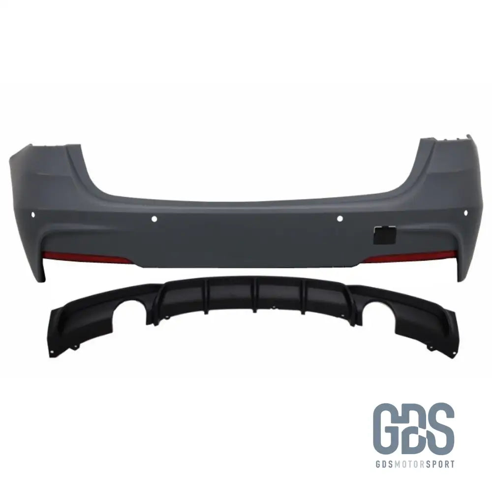 Pare choc arriere Pack M pour BMW F30 35 I/D 340i Sortie gauche/droite - Diffuseur Performance - Choc kit carrosserie - GDS Motorsport