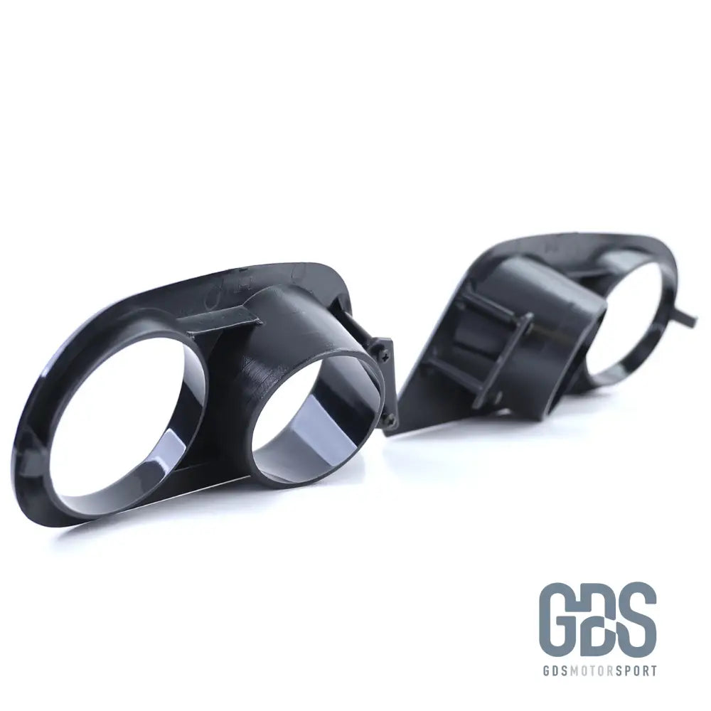 2 Caches / Entourage antibrouillard pour pare choc avant BMW E46 Look M3 - PHARES FEUX - GDS Motorsport