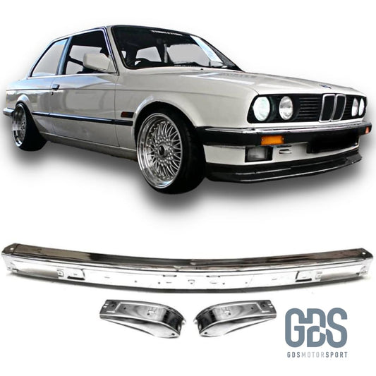 Pare choc avant Chrome pour BMW E30 de 1982 a 1990 Choc GDS Motorsport