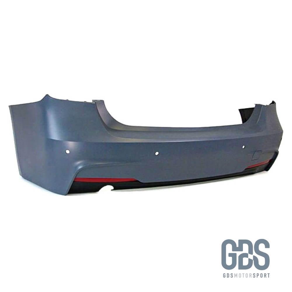 Pare choc arriere Pack M pour BMW F30 berline Sortie simple gauche Diffuseur d’origine Choc kit carrosserie GDS Motorsport
