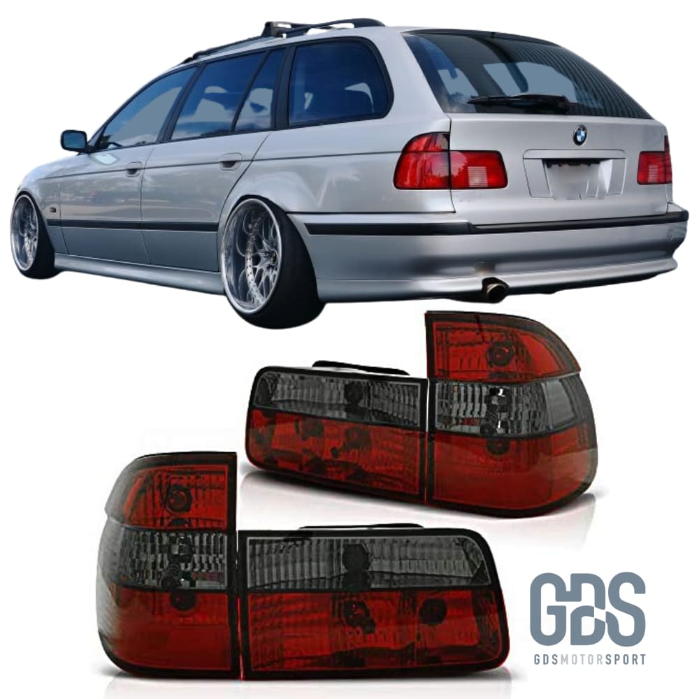 Feux arrières Look Phase 2 Fumé noir BMW E39 Touring / Break 1 1997-2000 - PHARES FEUX - GDS Motorsport