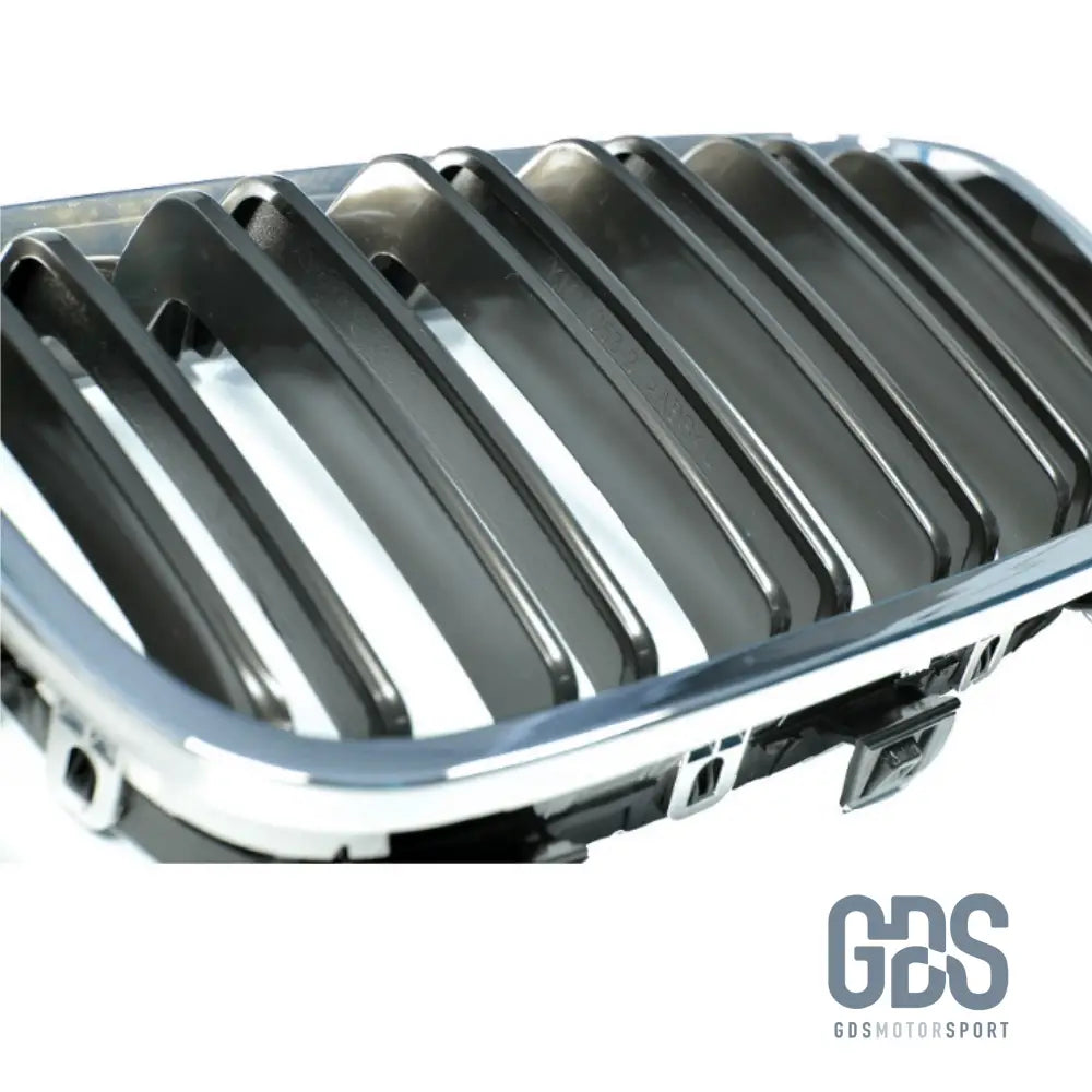 Grilles de calandre Noir et chrome DOUBLE LAME BMW série 1 F20 F21 Ph - Calandres - GDS Motorsport
