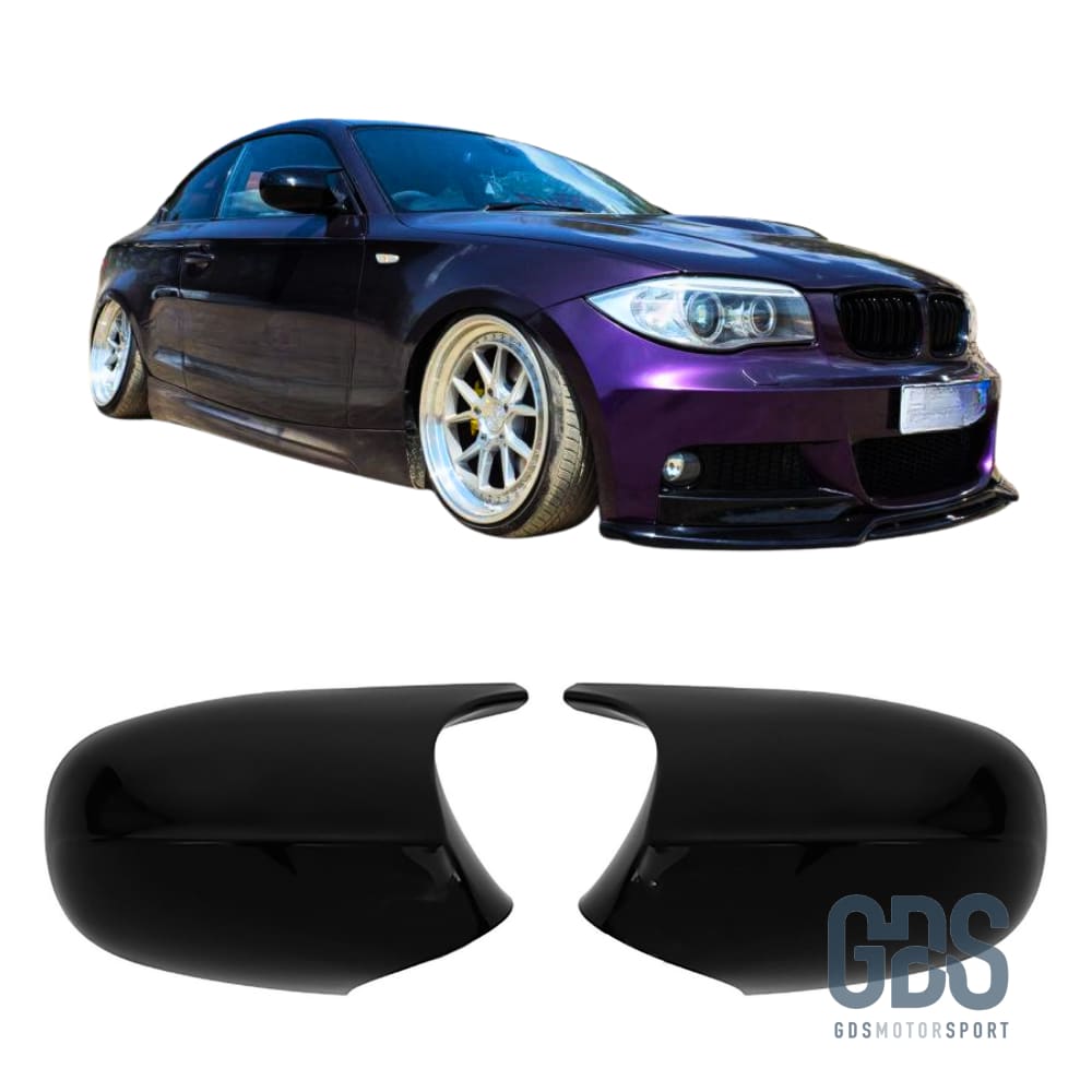 Coques rétroviseur Noir Brillant Look M3 BMW E87 E81 E82 E88 Phase 2 LCI - Rétroviseurs - GDS Motorsport