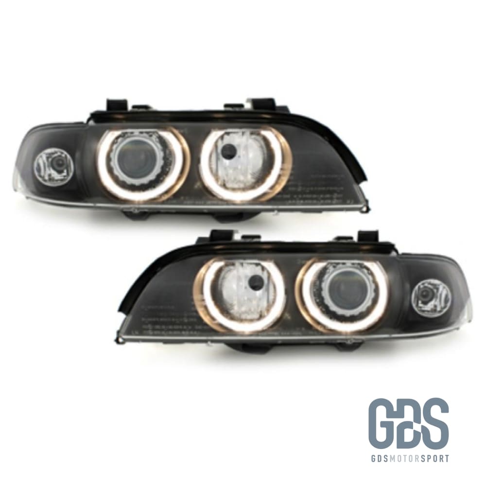 Phares Angel Eyes pour BMW Série 5 E39 Phase 1 avec xenon D2S OEM - PHARES FEUX - GDS Motorsport
