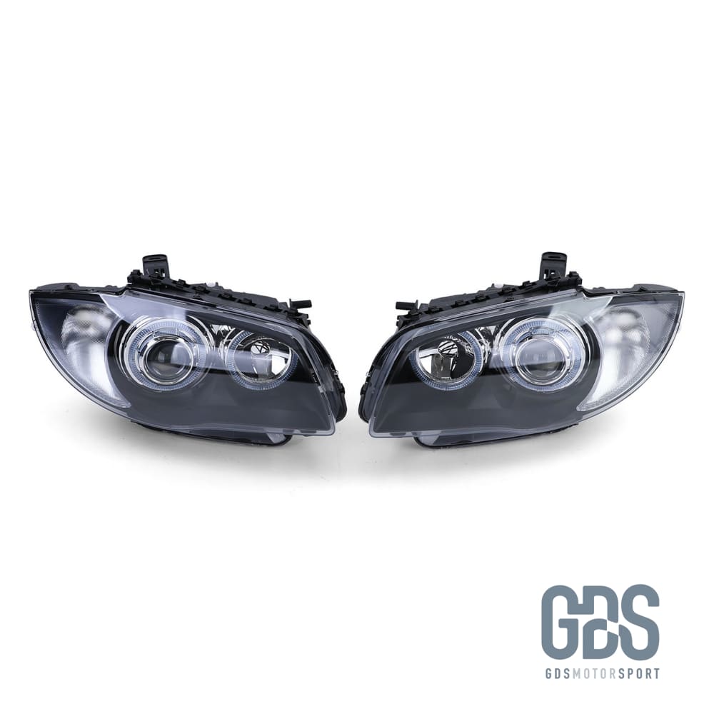 Phares avant Angel Eyes à LED H7/H7 BMW serie 1 - PHARES FEUX - GDS Motorsport