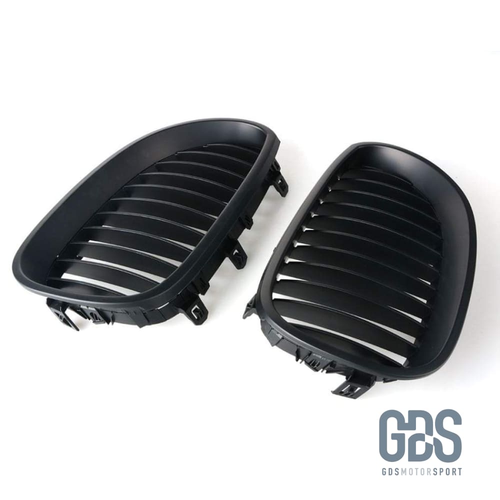 2 Grilles de calandre NOIR Mate BMW serie 5 E60 E61 2003 a 2010 - Calandres - GDS Motorsport