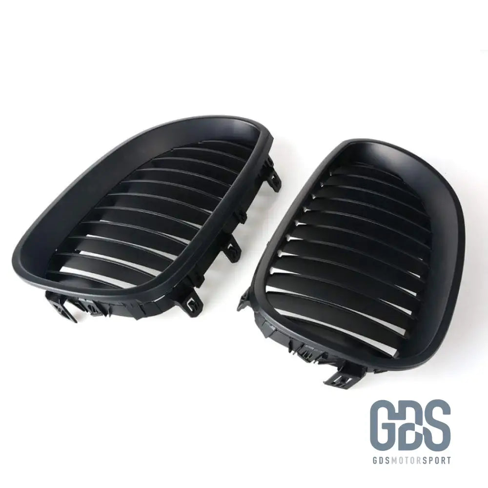 2 Grilles de calandre NOIR Mate BMW serie 5 E60 E61 2003 a 2010 - Calandres - GDS Motorsport