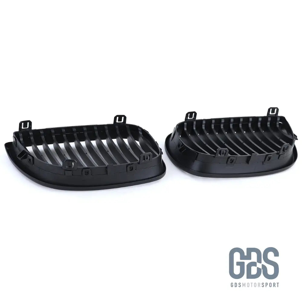 Grilles de calandre NOIR Mate SLIM BMW serie 1 PHASE 2004 a 2007 - Calandres - GDS Motorsport