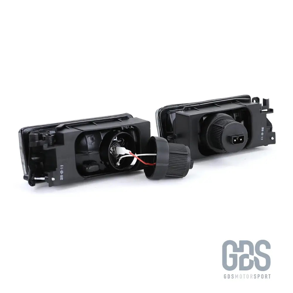 Feux antibrouillards vitre type strié pour bmw e36 blanc/ noir/ jaune - antibrouillard