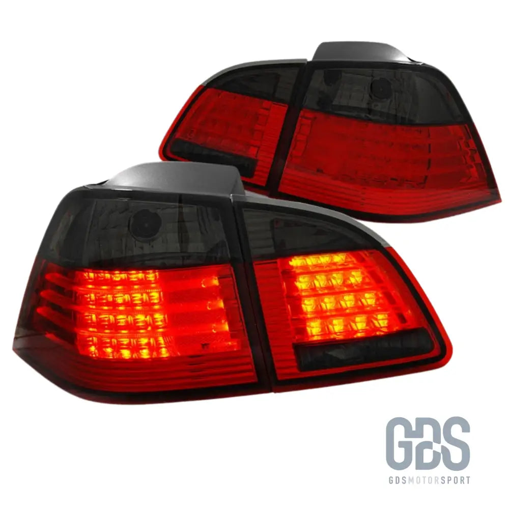 Feux arrière led fumé noir bmw série 5 e61 touring — phase 1 (2004-2007) - arriere