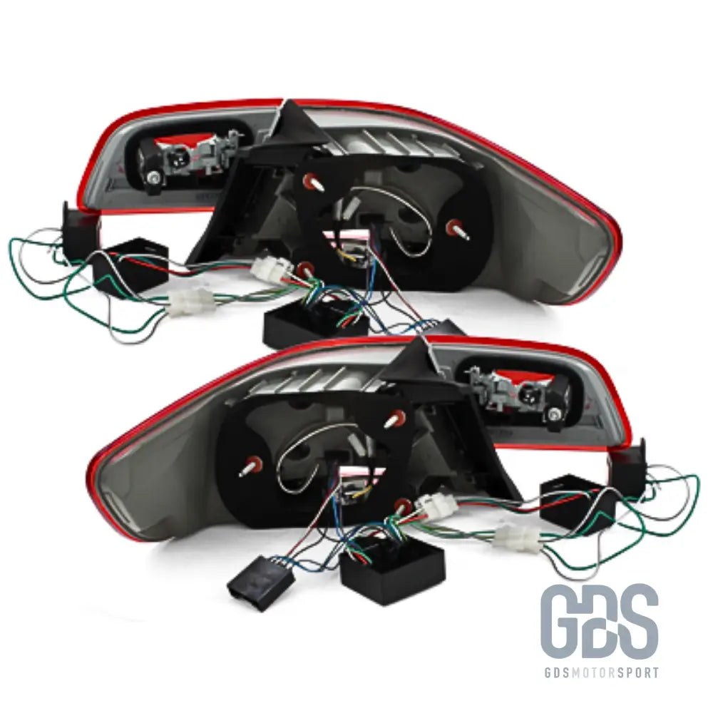 Feux arrière led light bar look lci fumé noir bmw serie 3 e92 coupé phase 1 de 2006 a 2010 - arriere