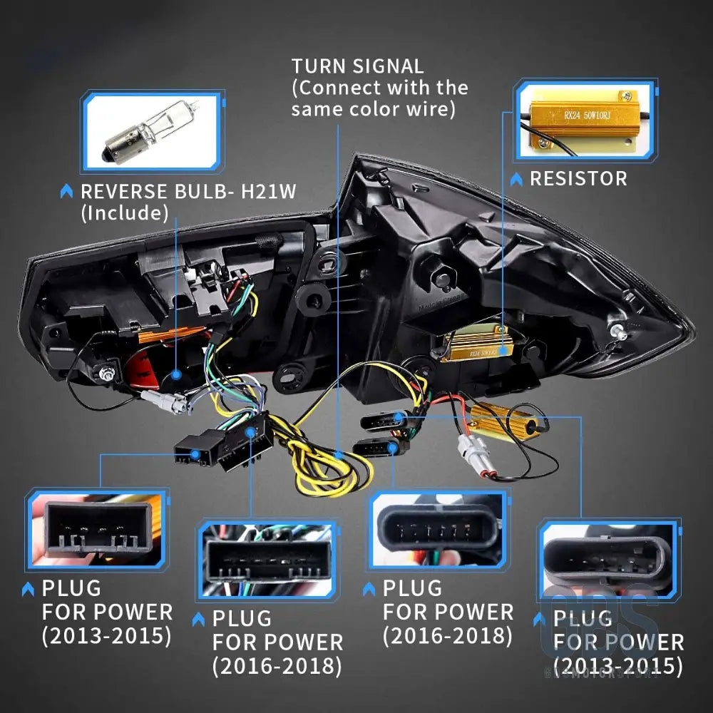 Feux arrière oled 3d dynamique light bar fumé noir pour bmw série 3 f30 - arriere