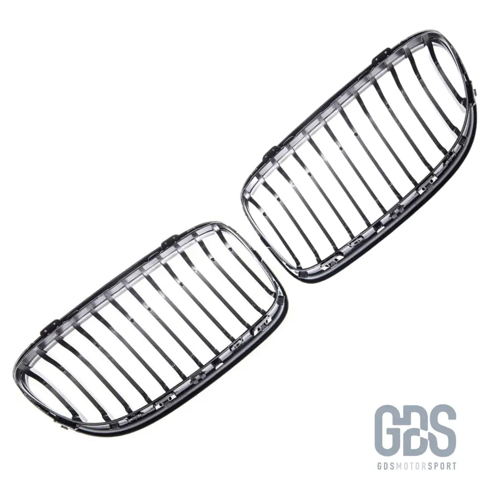 Grilles de calandre lame simple bmw série 3 e92 e93 phase 2 lci noir mate - calandres