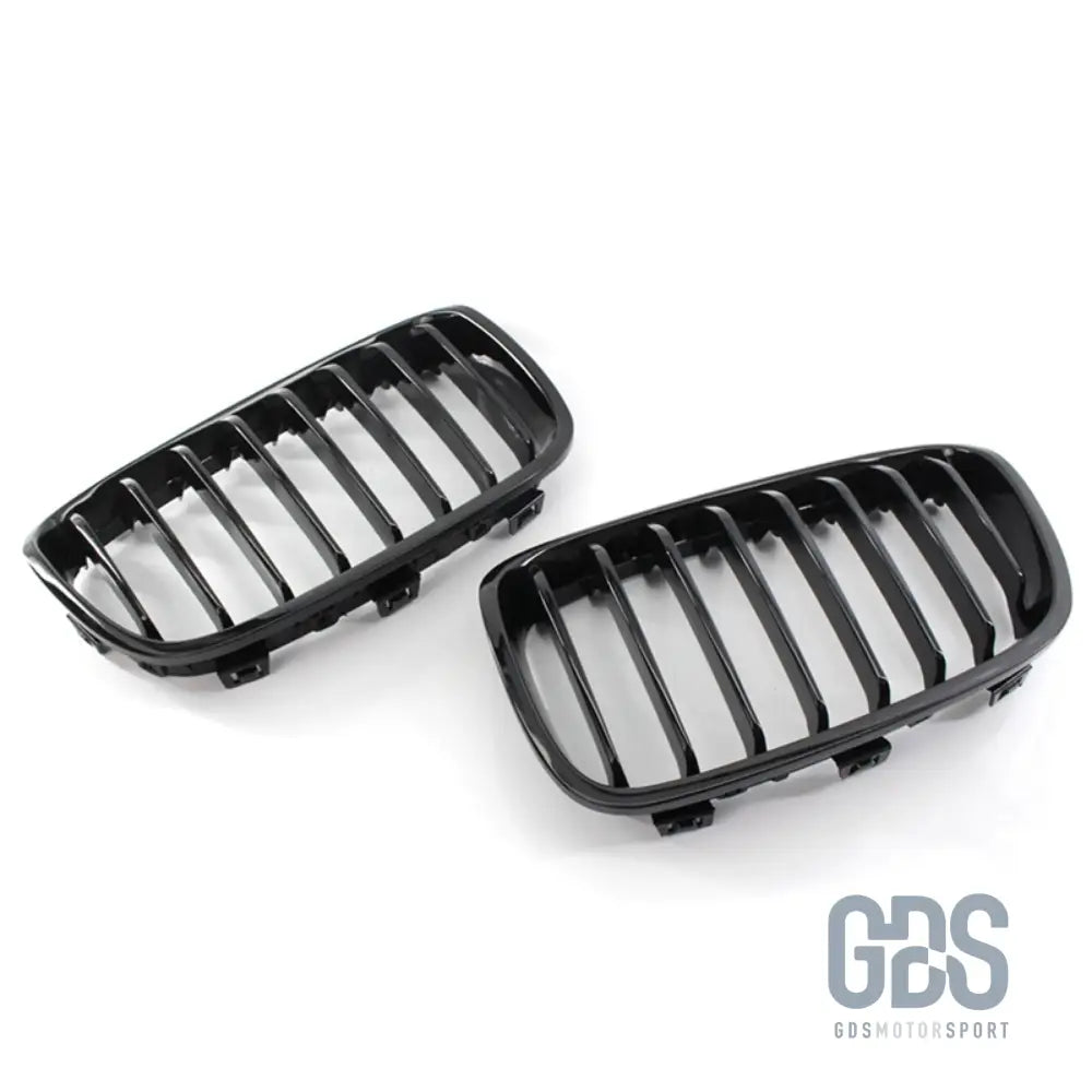 Grilles de calandre noir brillant bmw série 1 f20 f21 phase pre-lci - calandres