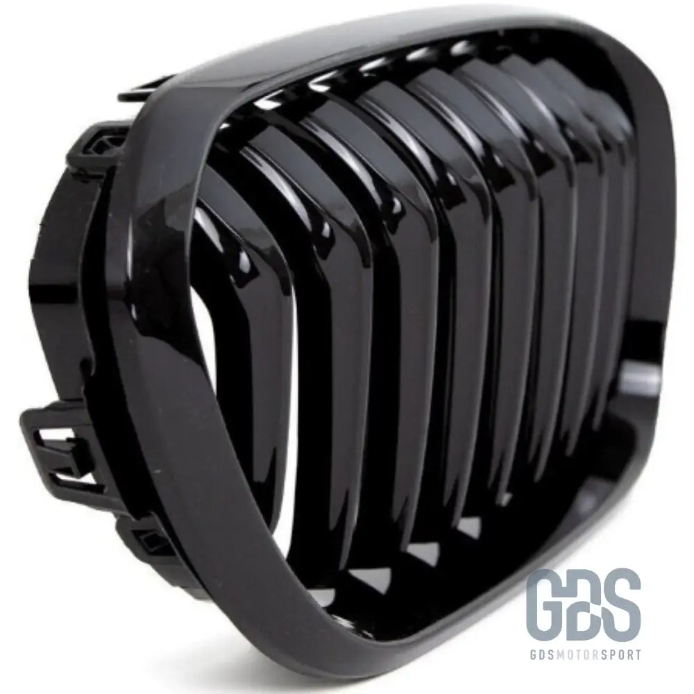Grilles de calandre noir brillant bmw série 1 f20 f21 phase 2 lci - calandres