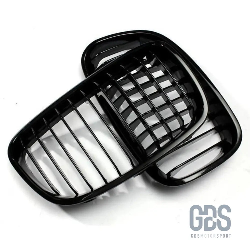Grilles de calandre noir brillant slim design bmw série 1 f20 f21 phase pre-lci - calandres