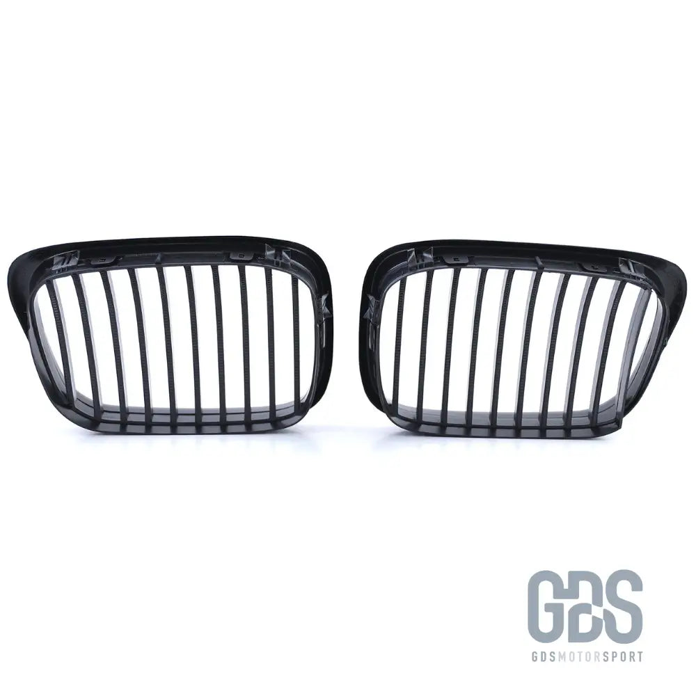 Grilles de calandre noir mate bords larges bmw serie 5 e39 1995 a 2003 - calandres