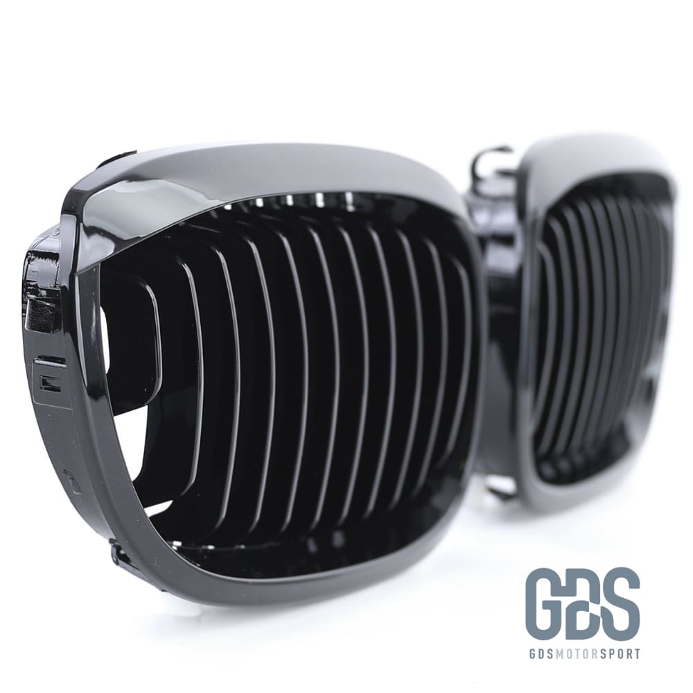 2 Grilles de calandre Noir Brillant BMW série 3 E46 PH2 2003 a 2006 Coupé / Cabriolet - Calandres - GDS Motorsport