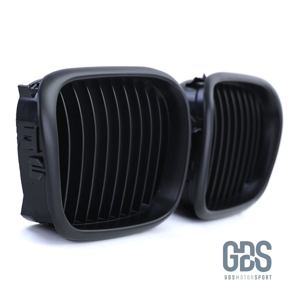 Grilles de calandre NOIR MATE bords larges BMW serie 5 E39 1995 a 2003 - Calandres - GDS Motorsport