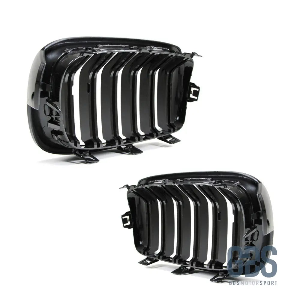 2 Grilles de calandre Noir Brillant BMW F30 / F31 Lame Double Look M3 - calandres - GDS Motorsport