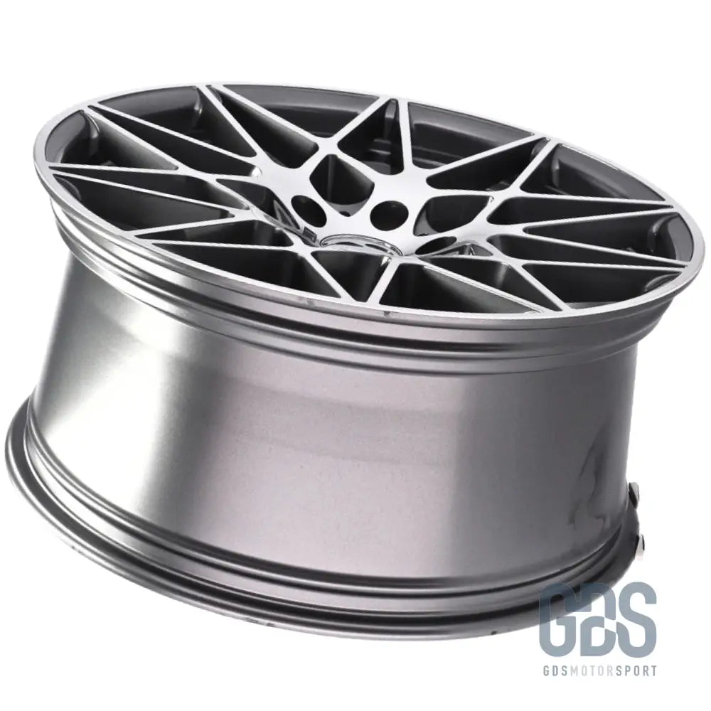Pack 4 jantes type 666m gris face poli bmw r19’’ x 8,5’’ et35 9,5’’ et40 compétition - jantes et pneus