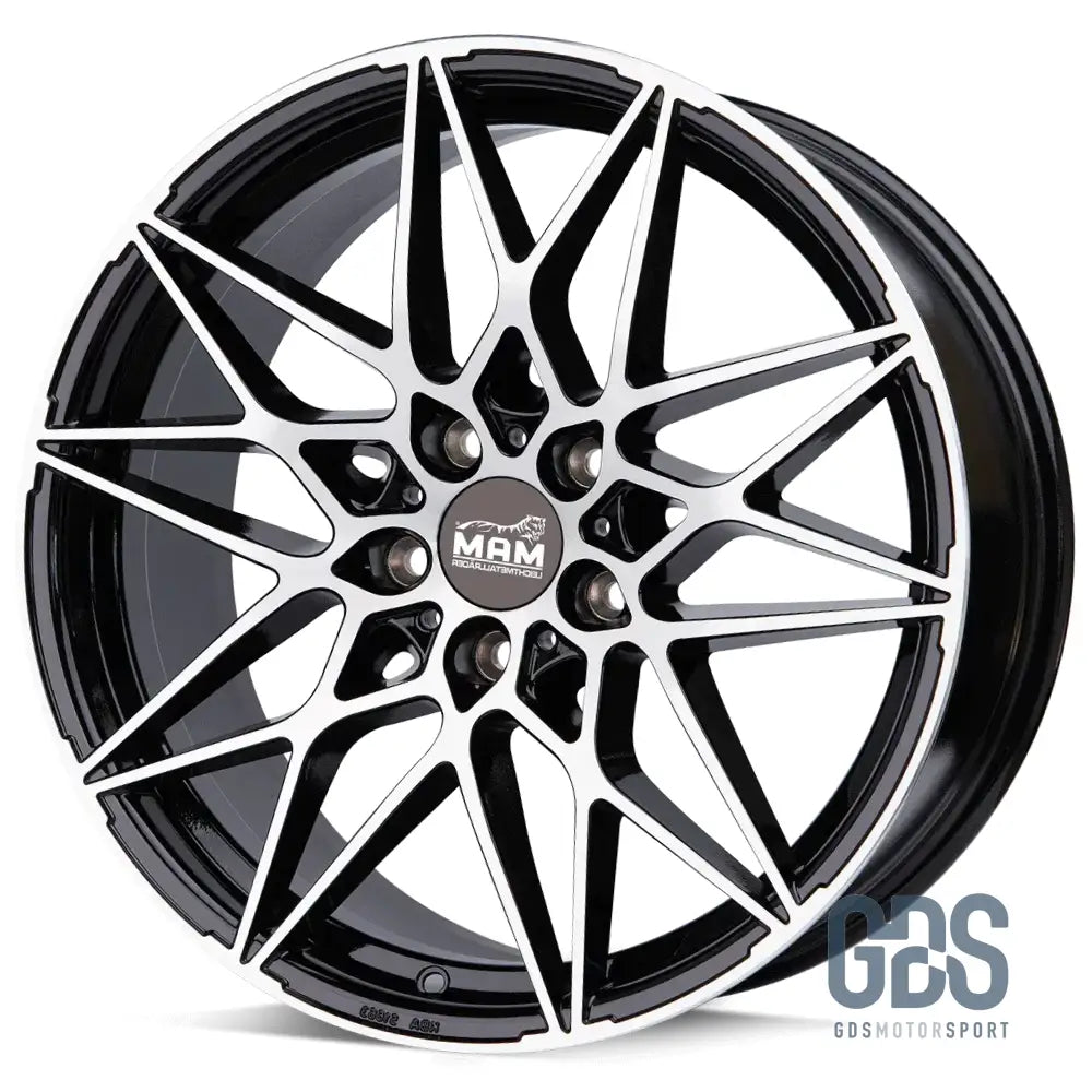 Pack 4 jantes Type 666M MAM Noir face poli BMW R18’’ X 8’’ ET35 Compétition - Jantes et pneus - GDS Motorsport