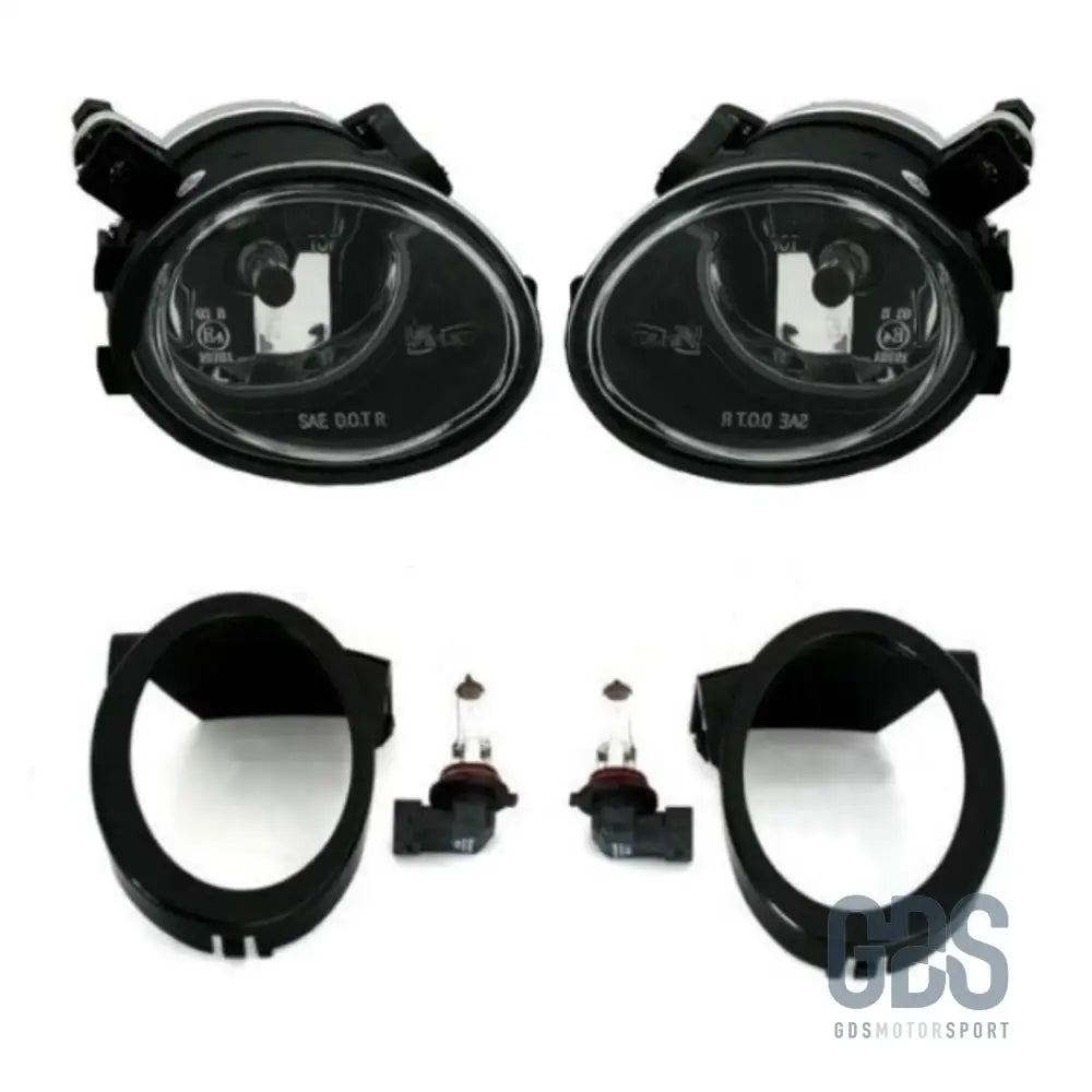 Pack face avant — grilles calandre noir mat + antibrouillards cristal m5 bmw e39 - calandres