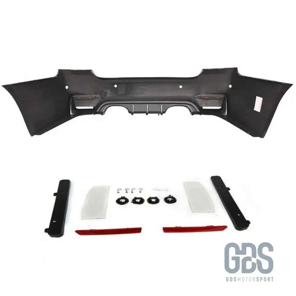 Pare-choc arrière look m4 bmw e92 e93 phase 1 et 2 avec diffuseur