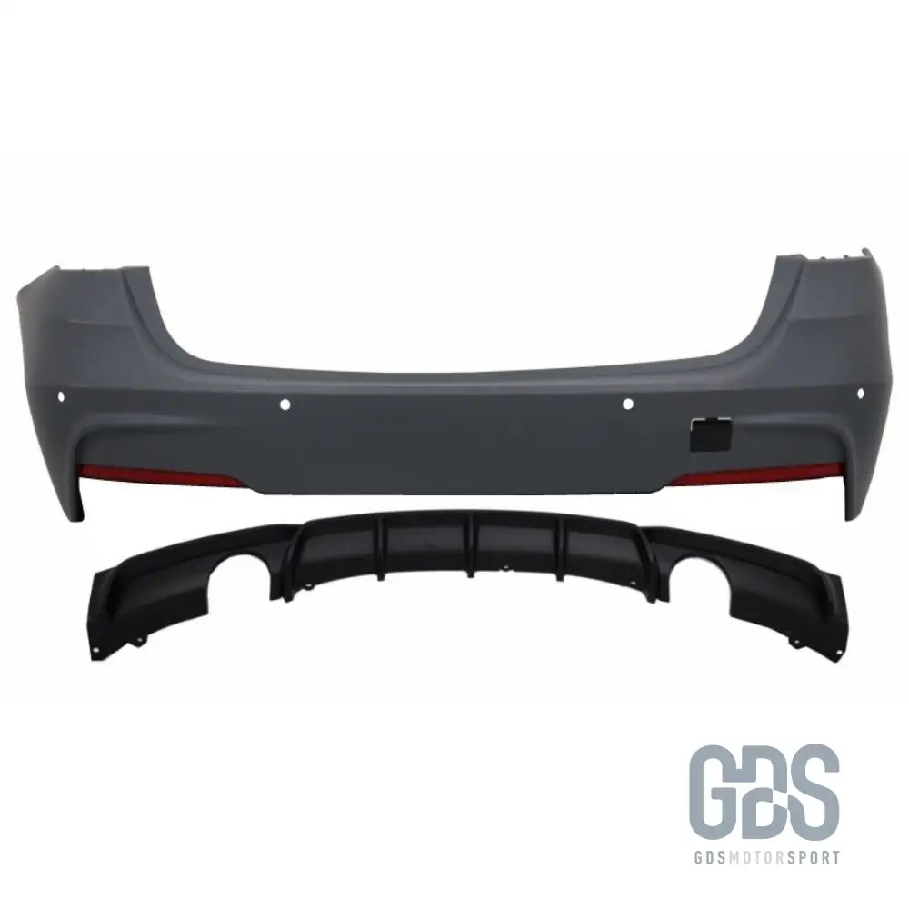 Pare-choc arrière pack m pour bmw série 3 f30 berline 335i 340i 335d