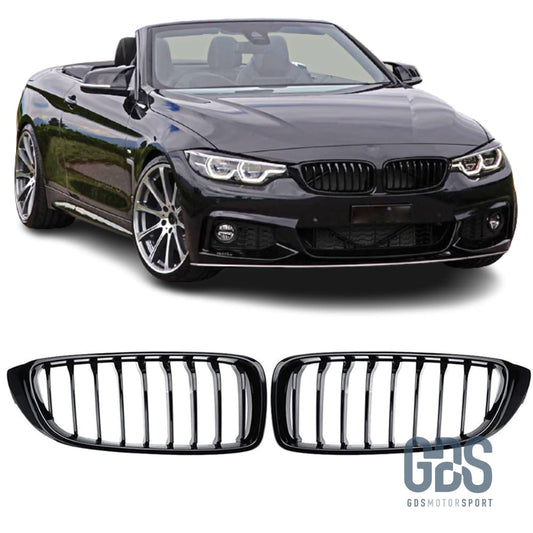 2 Grilles de calandre Noir Brillant Laqué BMW F32/ F33/ F36 - calandres - GDS Motorsport