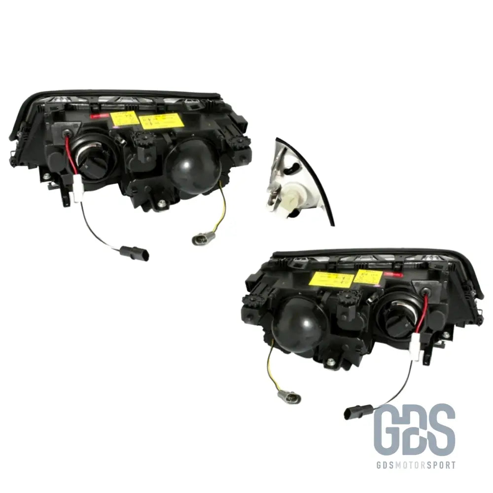 Phares angel eyes bmw série 3 e46 phase 1 berline / touring halogène h7/h7