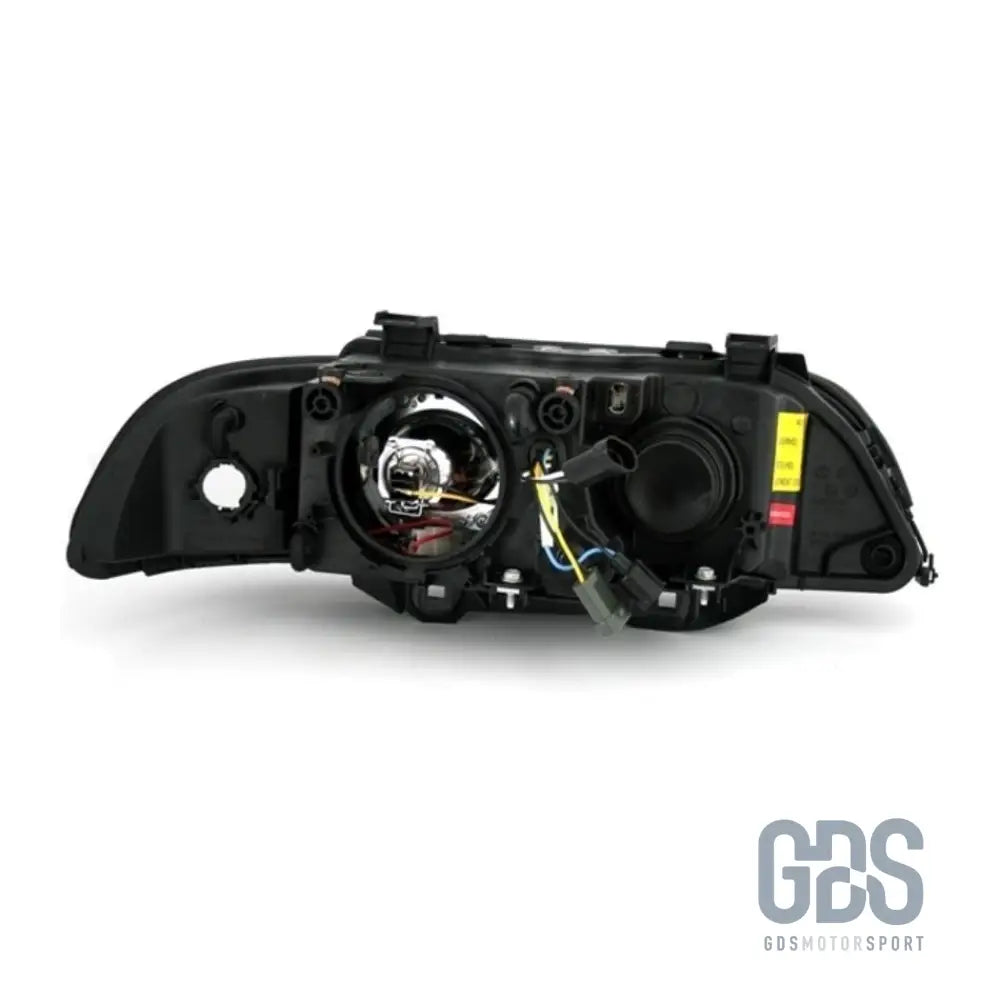 Phares angel eyes led blanc bmw série 5 e39 phase 1 halogène h7/ h7