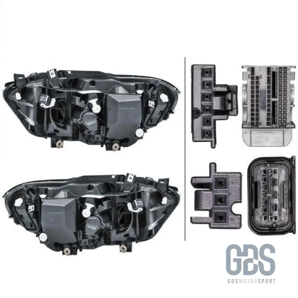 Phares avant full led angel eyes bmw série 1 f20 f21 phase 2 lci