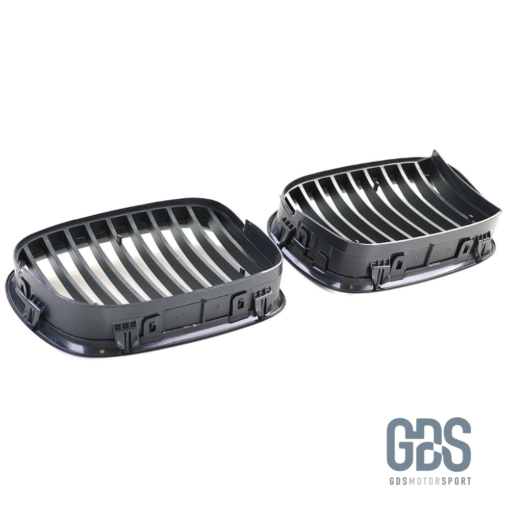 2 Grilles de calandre NOIR MATE Bords fins BMW serie 5 E39 1995 a 2003 - Calandres - GDS Motorsport