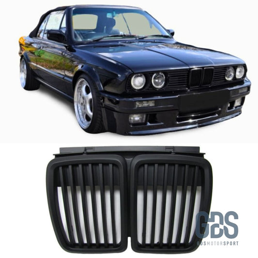 Calandre noir mate pour BMW E30 de 1982 a 1994 - Pare Choc - GDS Motorsport