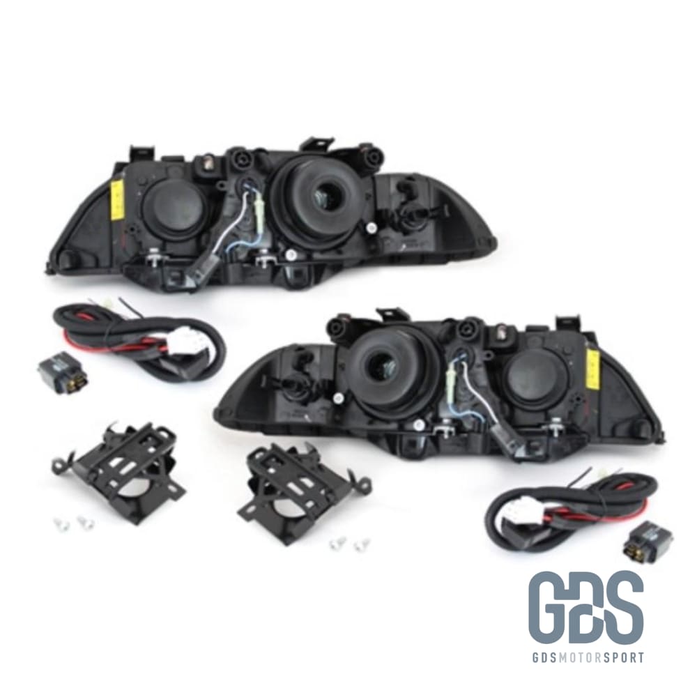 Phares Angel Eyes pour BMW Série 5 E39 Phase 1 avec xenon D2S OEM - PHARES FEUX - GDS Motorsport